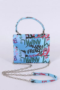 Versatile Handbag | Stylish & Functional Graffiti Boxy Swing Bag - Modestly Vogue 