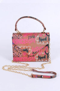 Versatile Handbag | Stylish & Functional Graffiti Boxy Swing Bag - Modestly Vogue 