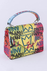 Versatile Handbag | Stylish & Functional Graffiti Boxy Swing Bag - Modestly Vogue 