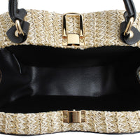 Versatile Handbag | Stylish & Functional Hard Case Handbag Elephant Straw Bag for Women - Modestly Vogue 