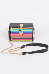 Versatile Handbag | Stylish & Functional Iconic Locket Color Pencil Box Clutch - Modestly Vogue 