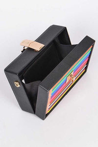 Versatile Handbag | Stylish & Functional Iconic Locket Color Pencil Box Clutch - Modestly Vogue 