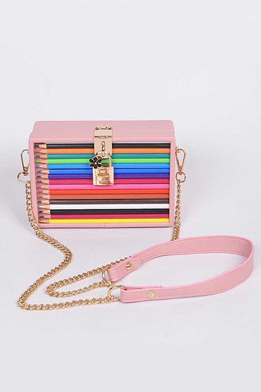 Versatile Handbag | Stylish & Functional Iconic Locket Color Pencil Box Clutch - Modestly Vogue 