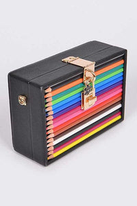 Versatile Handbag | Stylish & Functional Iconic Locket Color Pencil Box Clutch - Modestly Vogue 