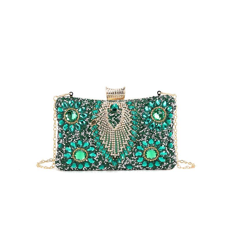 Versatile Handbag | Stylish & Functional Inlaid with Diamond Dinner Bag Women Cocktail Rhinestone Bag Socialite Dress Clutch Accessories - Modestly Vogue 