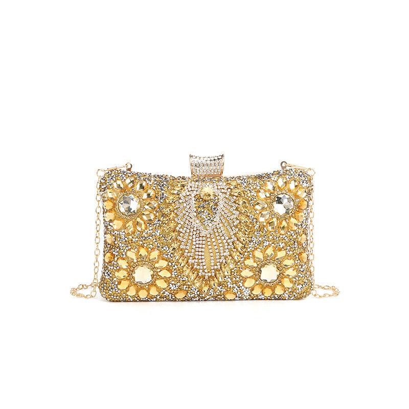 Versatile Handbag | Stylish & Functional Inlaid with Diamond Dinner Bag Women Cocktail Rhinestone Bag Socialite Dress Clutch Accessories - Modestly Vogue 