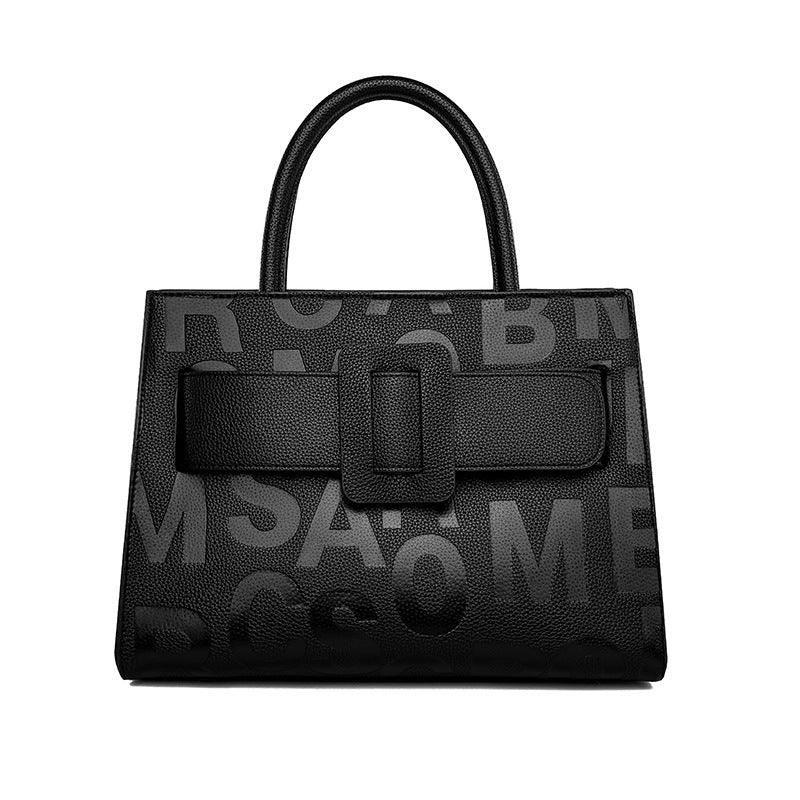 Versatile Handbag | Stylish & Functional Large Capacity Totes Women Retro Trends Letter Graphic Women Handbag - Modestly Vogue 