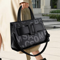 Versatile Handbag | Stylish & Functional Large Capacity Totes Women Retro Trends Letter Graphic Women Handbag - Modestly Vogue 