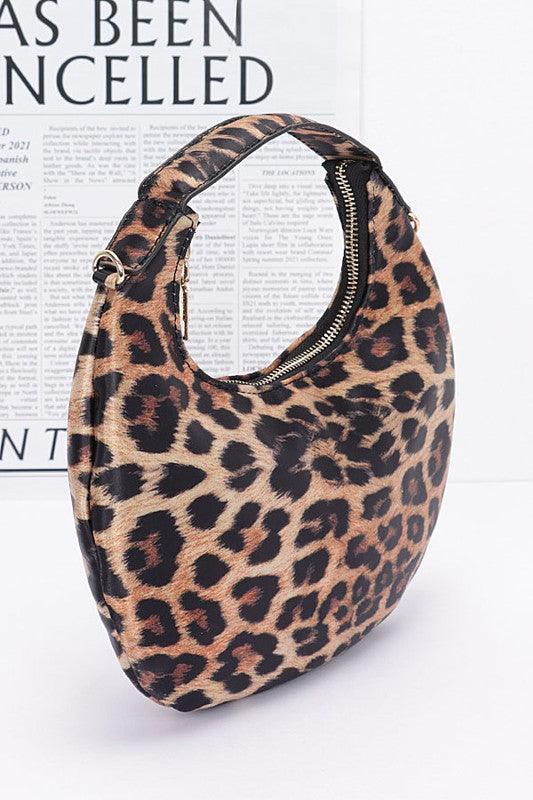 Versatile Handbag | Stylish & Functional Leopard Print Top Handle Circle Swing Bag - Modestly Vogue 