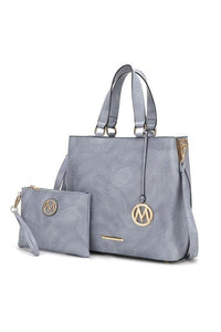 Versatile Handbag | Stylish & Functional MKF Collection Beryl Snake-embossed Tote Bag Mia k - Modestly Vogue 