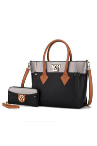 Versatile Handbag | Stylish & Functional MKF Collection Brynlee Color-Block Tote Bag Mia K - Modestly Vogue 