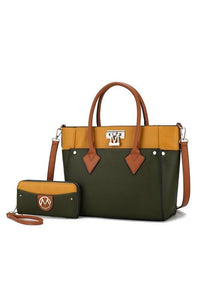 Versatile Handbag | Stylish & Functional MKF Collection Brynlee Color-Block Tote Bag Mia K - Modestly Vogue 