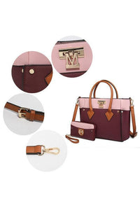 Versatile Handbag | Stylish & Functional MKF Collection Brynlee Color-Block Tote Bag Mia K - Modestly Vogue 