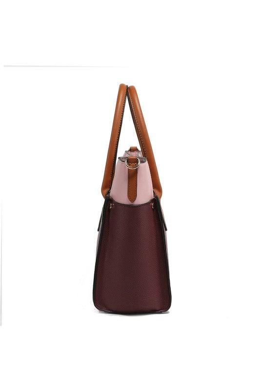 Versatile Handbag | Stylish & Functional MKF Collection Brynlee Color-Block Tote Bag Mia K - Modestly Vogue 