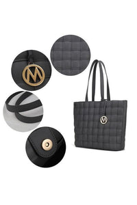 Versatile Handbag | Stylish & Functional MKF Collection Rowan Woven Tote Bag by Mia K - Modestly Vogue 