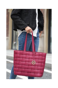 Versatile Handbag | Stylish & Functional MKF Collection Rowan Woven Tote Bag by Mia K - Modestly Vogue 