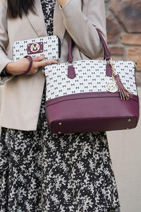 Versatile Handbag | Stylish & Functional MKF Collection Saylor Tote and matching Wallet - Modestly Vogue 