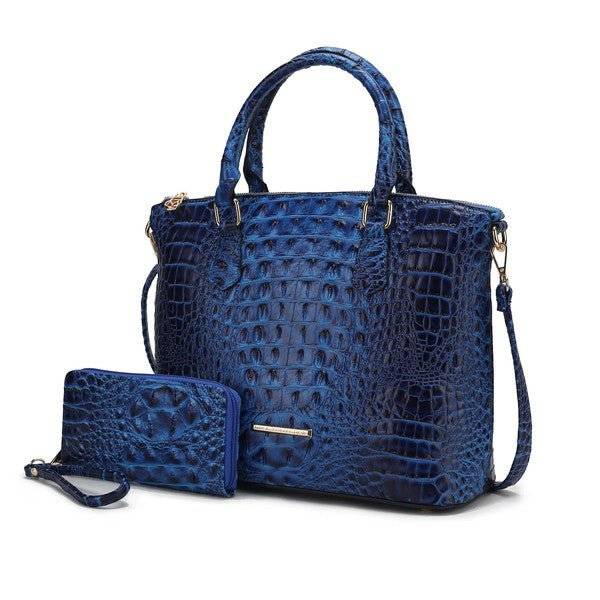 Versatile Handbag | Stylish & Functional MKF Liora Croc Embossed Tote and Set by Mia K - Modestly Vogue 