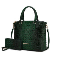 Versatile Handbag | Stylish & Functional MKF Liora Croc Embossed Tote and Set by Mia K - Modestly Vogue 