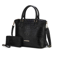 Versatile Handbag | Stylish & Functional MKF Liora Croc Embossed Tote and Set by Mia K - Modestly Vogue 