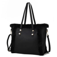 Versatile Handbag | Stylish & Functional MKF Liza with Faux Fur Women Tote Bag by Mia K - Modestly Vogue 