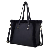 Versatile Handbag | Stylish & Functional MKF Liza with Faux Fur Women Tote Bag by Mia K - Modestly Vogue 