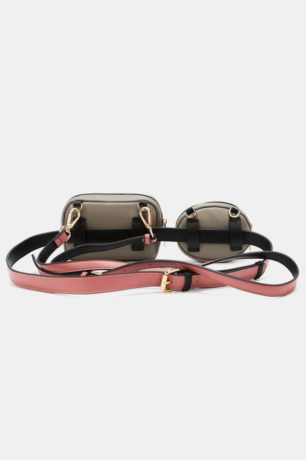 Versatile Handbag | Stylish & Functional Nicole Lee USA Double Pouch Fanny Pack - Modestly Vogue 