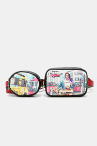 Versatile Handbag | Stylish & Functional Nicole Lee USA Double Pouch Fanny Pack - Modestly Vogue 