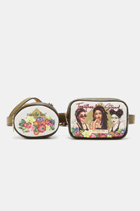 Versatile Handbag | Stylish & Functional Nicole Lee USA Double Pouch Fanny Pack - Modestly Vogue 