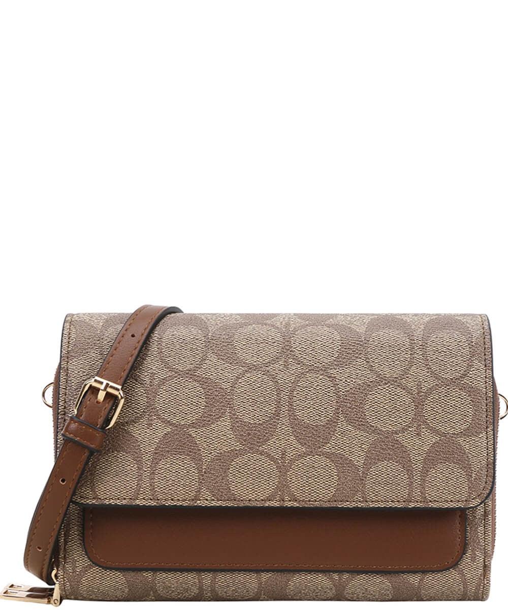 Versatile Handbag | Stylish & Functional Oval Print Crossbody Bag - Modestly Vogue 