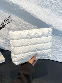 Versatile Handbag | Stylish & Functional Quilted Plaid Clutch with Zipper - Modestly Vogue 