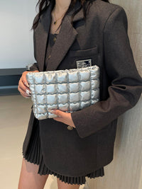 Versatile Handbag | Stylish & Functional Quilted Plaid Clutch with Zipper - Modestly Vogue 