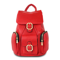 Versatile Handbag | Stylish & Functional Red Triple Pocket Backpack - Modestly Vogue 