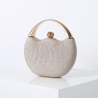 Versatile Handbag | Stylish & Functional Retro Glittering Powder Portable Cocktail Bag Arc Dinner Bag Beaded Bag Evening Bag - Modestly Vogue 