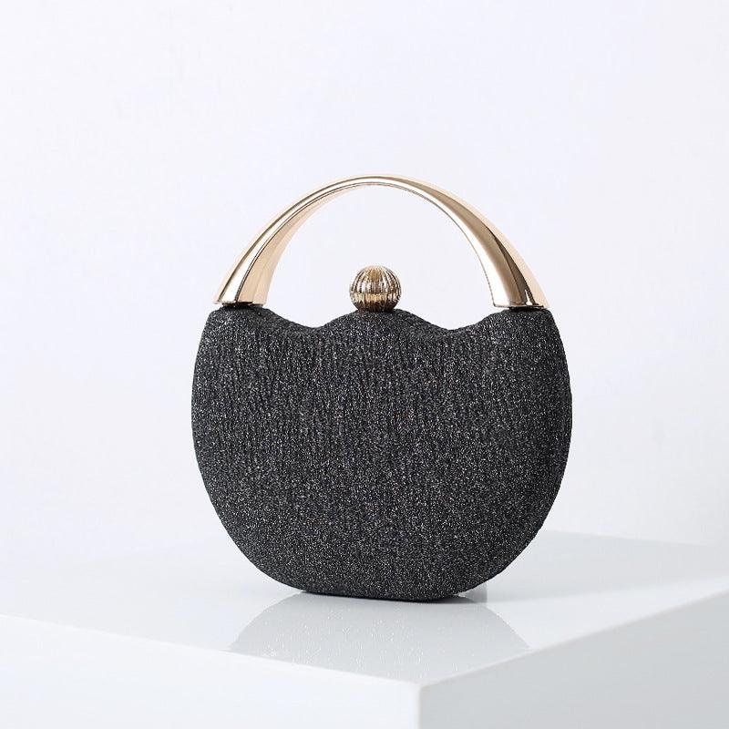 Versatile Handbag | Stylish & Functional Retro Glittering Powder Portable Cocktail Bag Arc Dinner Bag Beaded Bag Evening Bag - Modestly Vogue 