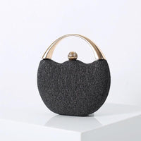 Versatile Handbag | Stylish & Functional Retro Glittering Powder Portable Cocktail Bag Arc Dinner Bag Beaded Bag Evening Bag - Modestly Vogue 