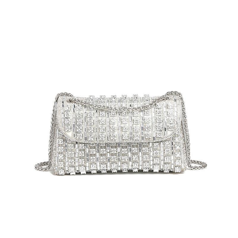 Versatile Handbag | Stylish & Functional Rhinestone Bag Full Diamond Dionysian Cross Body Bag High Sense Summer Small Shoulder Bag with Diamond Women Bag - Modestly Vogue 