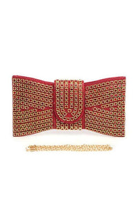 Versatile Handbag | Stylish & Functional Rhinestone Bowtie Iconic Clutch Bag - Modestly Vogue 