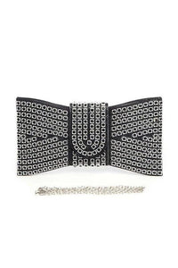 Versatile Handbag | Stylish & Functional Rhinestone Bowtie Iconic Clutch Bag - Modestly Vogue 