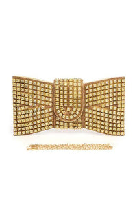 Versatile Handbag | Stylish & Functional Rhinestone Bowtie Iconic Clutch Bag - Modestly Vogue 