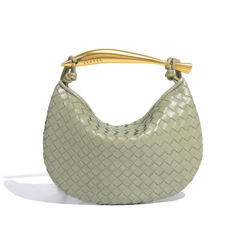 Versatile Handbag | Stylish & Functional Special Interest Design Woven Sardine Bag Simple Metal Portable Casual Shoulder Messenger Bag Women - Modestly Vogue 