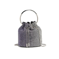 Versatile Handbag | Stylish & Functional Stylish Bag Women Handmade Diamond Chain Shoulder Bag Mini Bucket Hand Carrying Messenger Bag - Modestly Vogue 