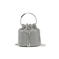 Versatile Handbag | Stylish & Functional Stylish Bag Women Handmade Diamond Chain Shoulder Bag Mini Bucket Hand Carrying Messenger Bag - Modestly Vogue 