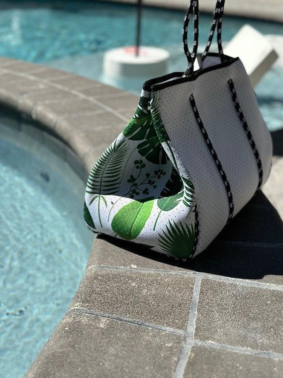 Versatile Handbag | Stylish & Functional The Penny Palm Neoprene Tote - Modestly Vogue 