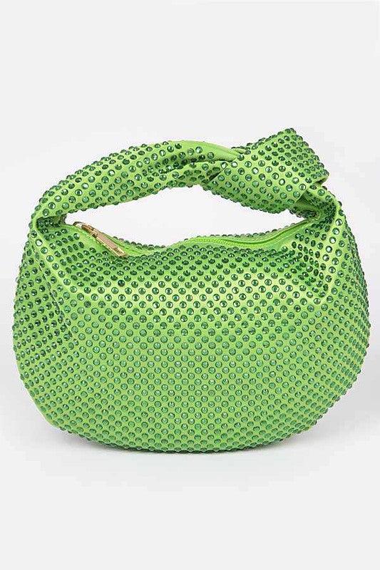 Versatile Handbag | Stylish & Functional Tonal Studded Knotted Soft Clutch - Modestly Vogue 