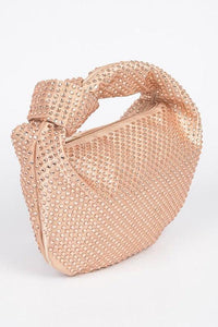 Versatile Handbag | Stylish & Functional Tonal Studded Knotted Soft Clutch - Modestly Vogue 