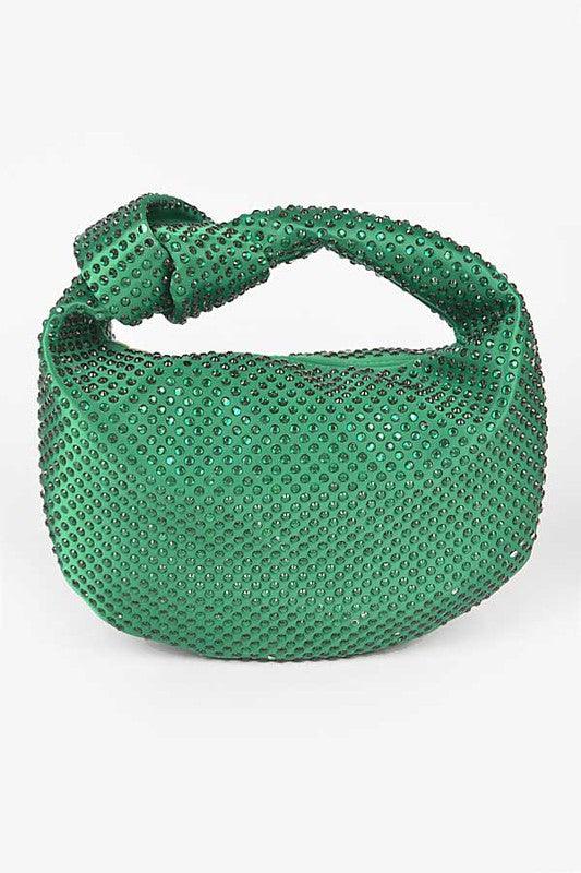 Versatile Handbag | Stylish & Functional Tonal Studded Knotted Soft Clutch - Modestly Vogue 