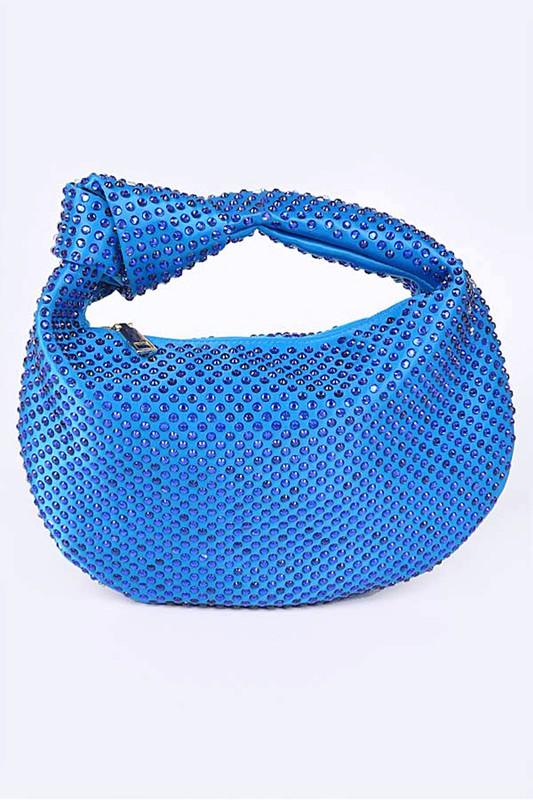 Versatile Handbag | Stylish & Functional Tonal Studded Knotted Soft Clutch - Modestly Vogue 