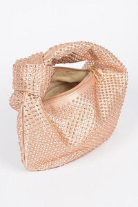 Versatile Handbag | Stylish & Functional Tonal Studded Knotted Soft Clutch - Modestly Vogue 