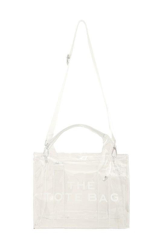 Versatile Handbag | Stylish & Functional Transparent Clear Crossbody Tote Bag - Modestly Vogue 